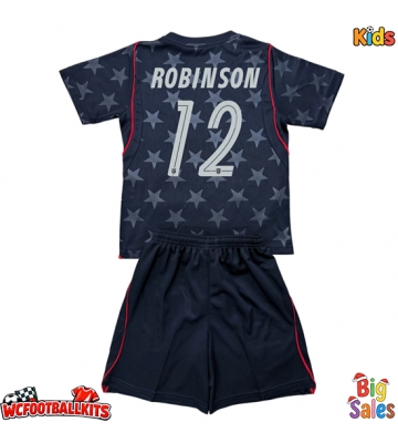 United States Miles Robinson #12 Replica Away Stadium Kit for Kids World Cup 2026 Short Sleeve (+ pants)